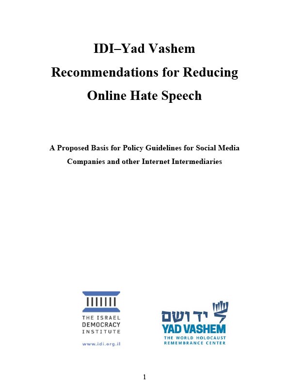 Recommendations for Reducing Online Hate Speech