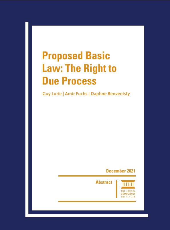 Proposed Basic Law: The Right to Due Process