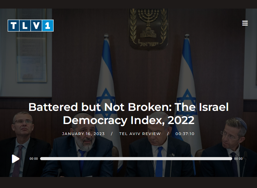 Battered but Not Broken: The Israel Democracy Index, 2022