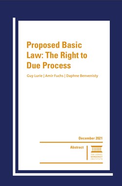 Proposed Basic Law: The Right to Due Process