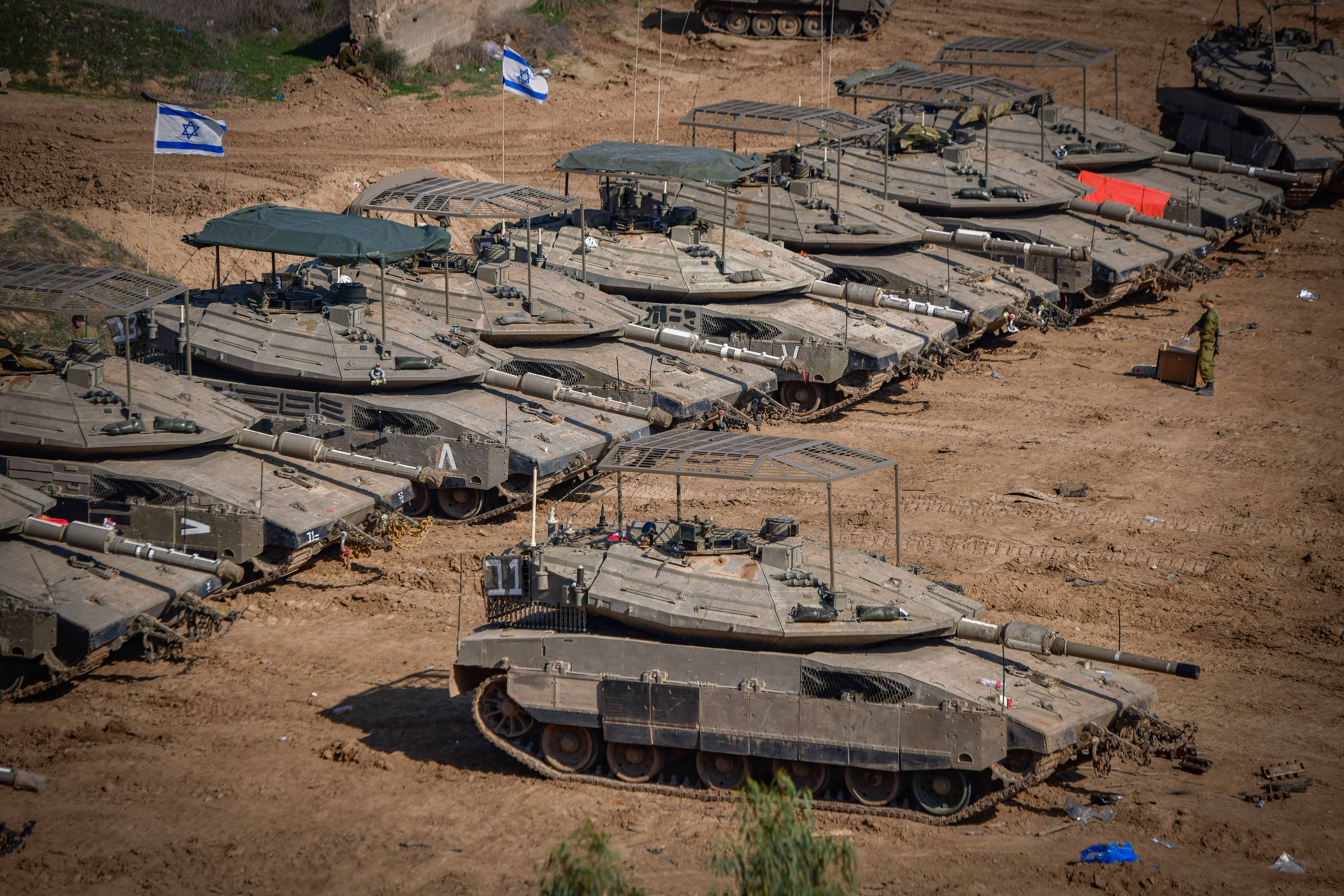 Israeli tanks. Photo by Avshalom SassoniFlash90