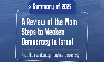 A Review of the Main Steps to Weaken Democracy in Israel - English Summary of 2025