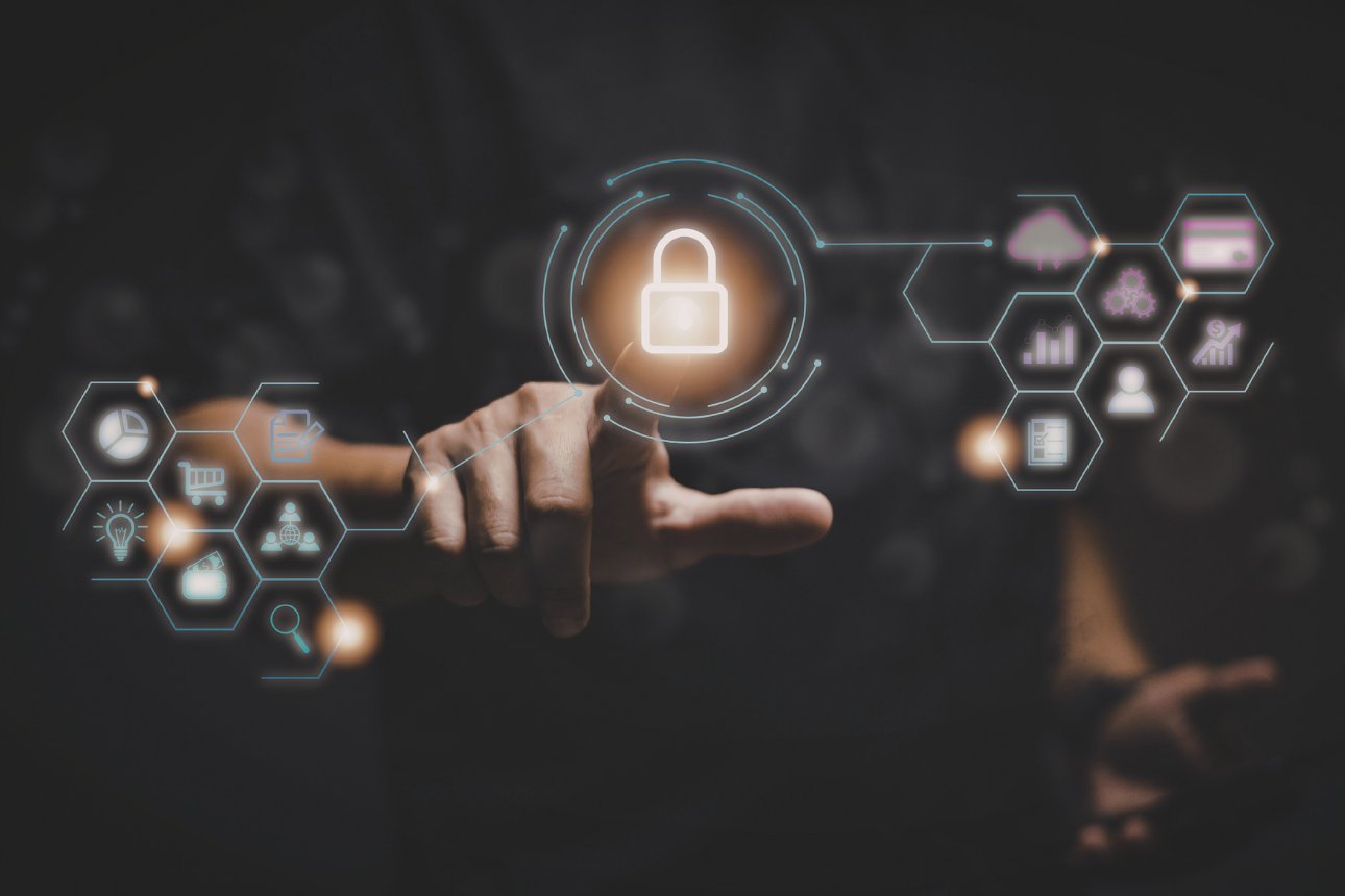 Cyber Illustration, Securing Digital Data With Advanced Technology | Photo by Horia Ionescu's Images through Canva