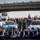 הפגנת חרדים נגד מעצר עריקים, ירושלים, יוני 2026 | Photo by Chaim Goldberg/Flash90