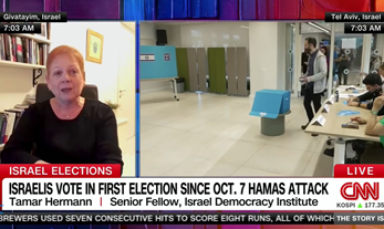 IDI’s Prof. Tamar Hermann joins CNN on the morning of Israel’s 2026 national elections.