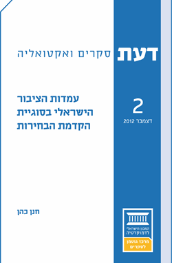 Israeli Public Opinion on Moving Up the Election Date